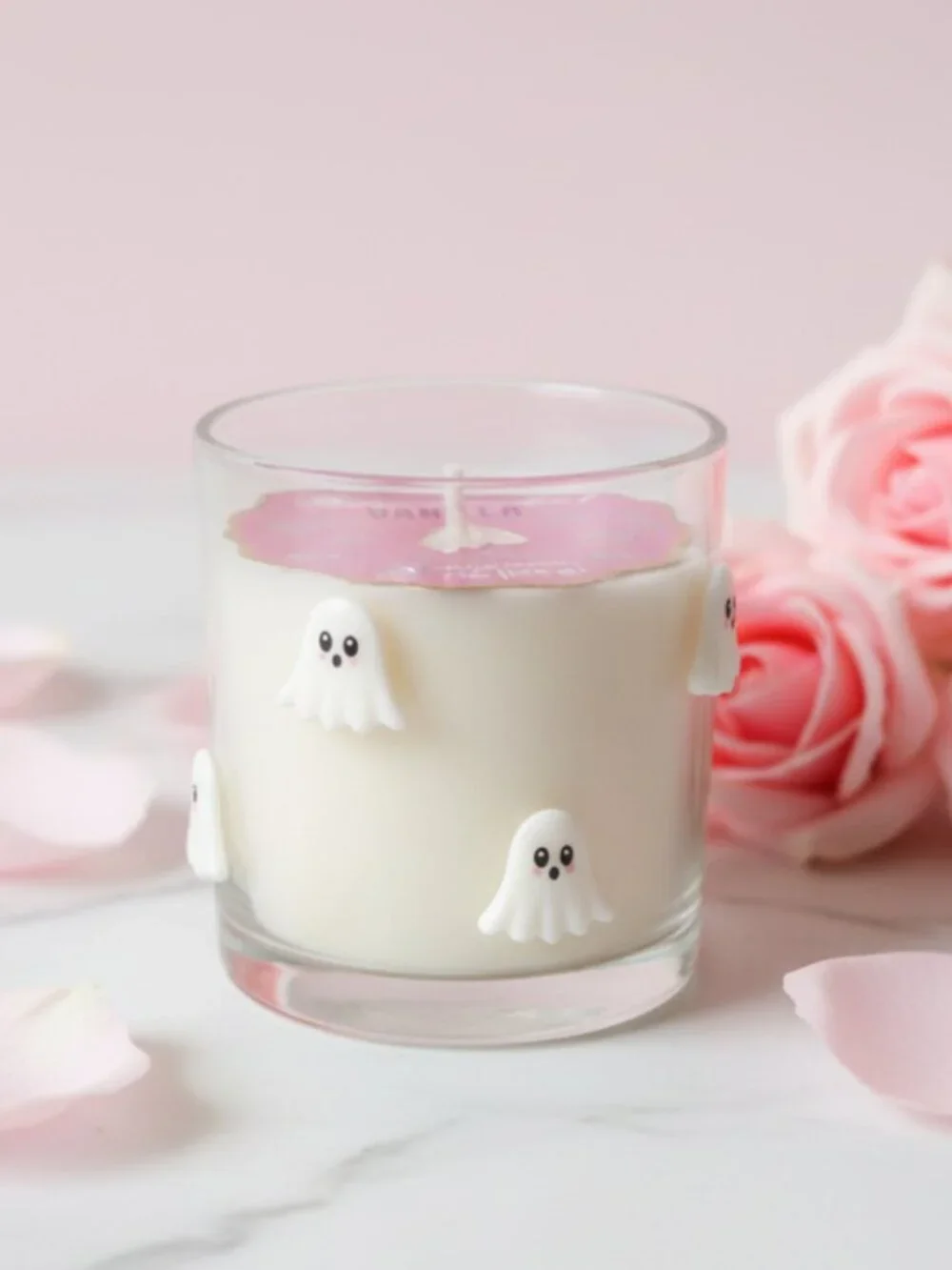 Boo‑La‑La Vanilla Scented Candle • Cute Ghost • 7 oz